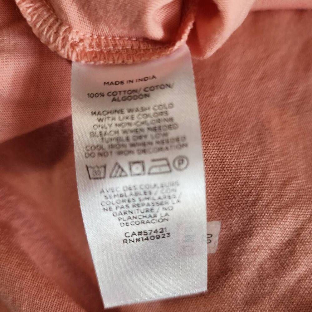 Loft Peach Colored Tank Top with Breast Pocket Size Large - Picture 5 of 5